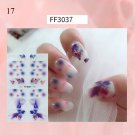 Nail Stickers Butterfly Flower Nail Art Waterproof Transfer Decal model FF3037