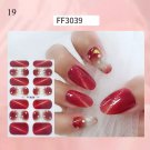 Nail Stickers Butterfly Flower Nail Art Waterproof Transfer Decal model FF3039