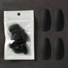 Full Cover Wearing False Nail Tips Ballet Removable 24PCS Black