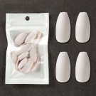 Full Cover Wearing False Nail Tips Ballet Removable 24PCS White