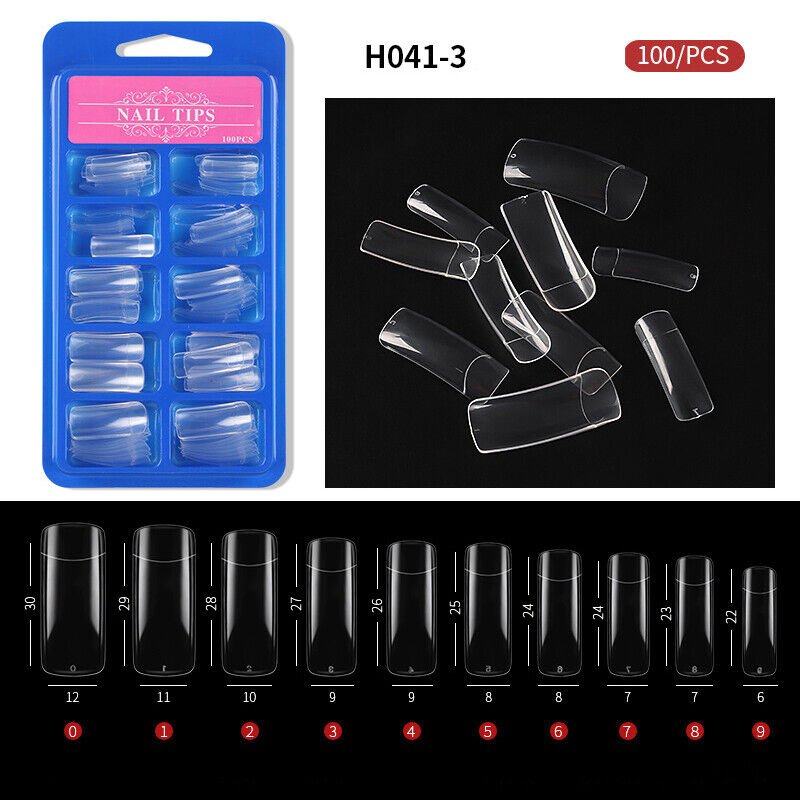 100Pcs HalfFull Cover Nails Artificial False Nail Tips Model #3