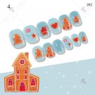 24PCS Kids Christmas Fake Nails Press On Model #04
