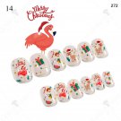 24PCS Kids Christmas Fake Nails Press On Model #014