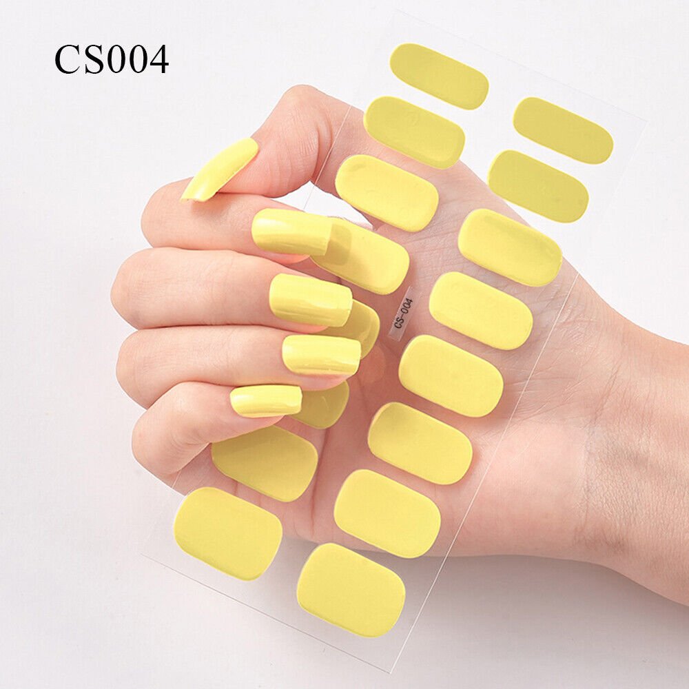 16 Tips #CS004 Full Size Nail Wraps Stickers Manicure 3D Strips CA