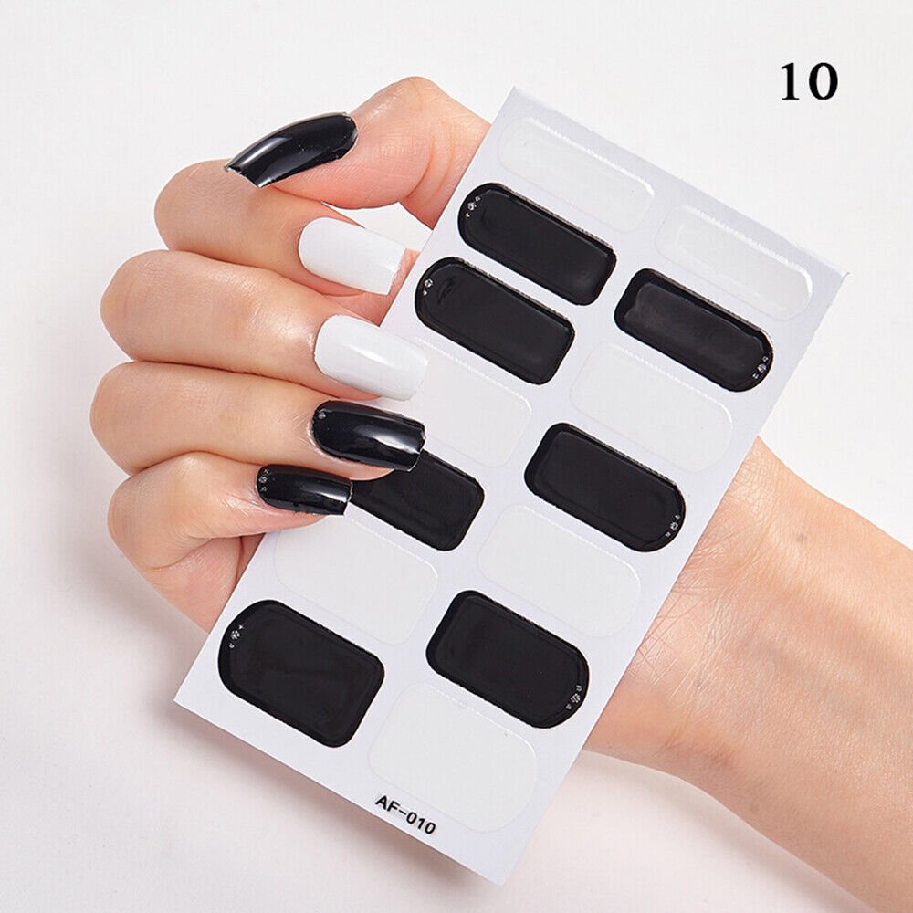 Patterned Nail Art Sticker Manicure Decal Full Nail #AF-010