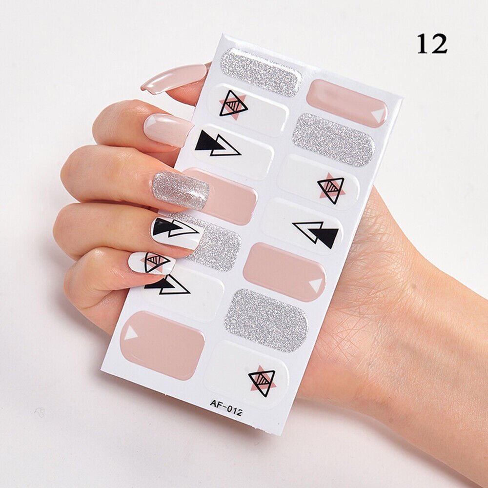Patterned Nail Art Sticker Manicure Decal Full Nail #AF-012