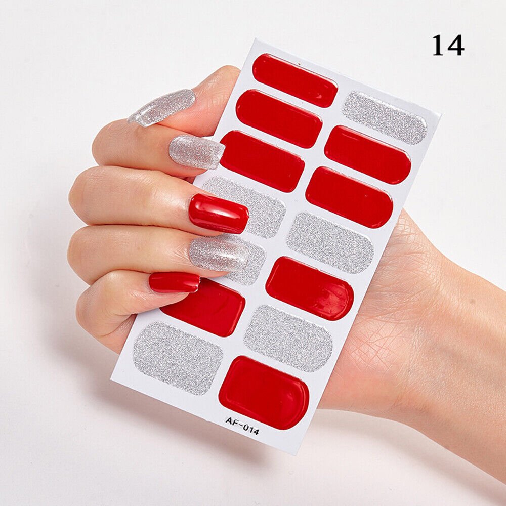 Patterned Nail Art Sticker Manicure Decal Full Nail #AF-014