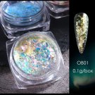 Duo Chrome Chameleon Nail Flakes Nails Powder Colour #OB01