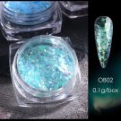 Duo Chrome Chameleon Nail Flakes Nails Powder Colour #OB02