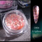 Duo Chrome Chameleon Nail Flakes Nails Powder Colour #OB06
