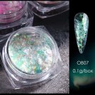 Duo Chrome Chameleon Nail Flakes Nails Powder Colour #OB07