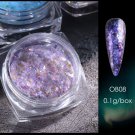 Duo Chrome Chameleon Nail Flakes Nails Powder Colour #OB08