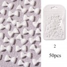 50pcs #02 Nail Rhinestones Manicure 3D Nail Ribbon DIY Decoration