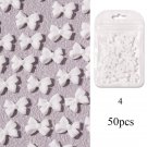 50pcs #04 Nail Rhinestones Manicure 3D Nail Ribbon DIY Decoration