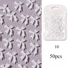 50pcs #10 Nail Rhinestones Manicure 3D Nail Ribbon DIY Decoration