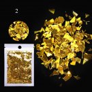 Irregular Candy Paper Nail Flakes Laser Glitter #Color 2
