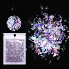 Irregular Candy Paper Nail Flakes Laser Glitter #Color 3