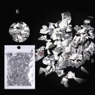 Irregular Candy Paper Nail Flakes Laser Glitter #Color 6
