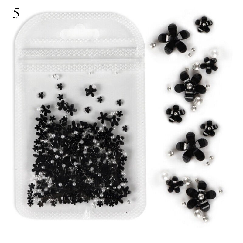 3D Acrylic Flowers Beads Nail Art Decoration Mixed #Model 05