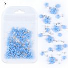3D Acrylic Flowers Beads Nail Art Decoration Mixed #Model 09