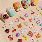 1 sheet Cute Animal & Picnic Themed Nail Art Stickers Nail Decals Nail Decoration