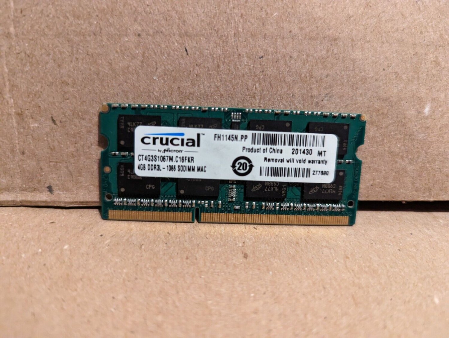 Apple Mac Memory 4GB DDR3 SODIMM