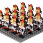 16pcs Dutch Dragoon Cavalry Napoleonic Wars Custom Minifigures Set