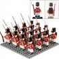 16pcs British Fusilier Soldiers Napoleonic Wars Custom Minifigures Set
