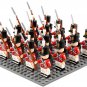 16pcs British Fusilier Soldiers Napoleonic Wars Custom Minifigures Set
