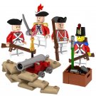 British Redcoat Troops Minifigures with Weapons and Accessories