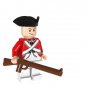 British Redcoat Troops Minifigures with Weapons and Accessories