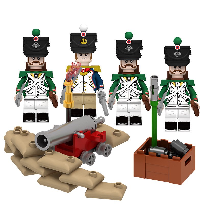 Italian Light Infantry Minifigures with Weapons and Accessories