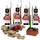British Light Infantry Minifigures with Weapons and Accessories