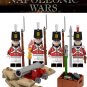 British Light Infantry Minifigures with Weapons and Accessories