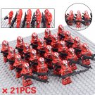 Star Wars Crimson Stormtrooper Army Set 21 Minifigures Lot