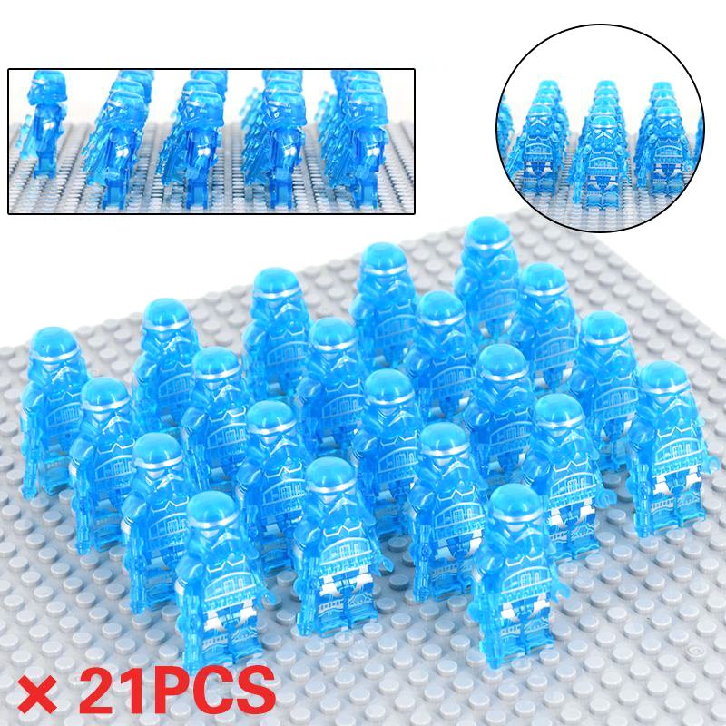 Star Wars Custom Transparent Stormtroopers Army Set B 21 Minifigures Lot