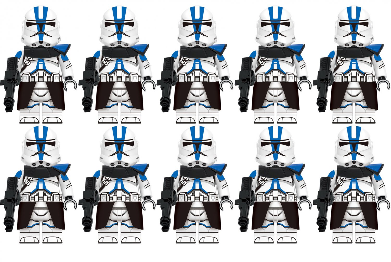 10pcs 501st Empire Legion Commander Star Wars Minifigure Toys