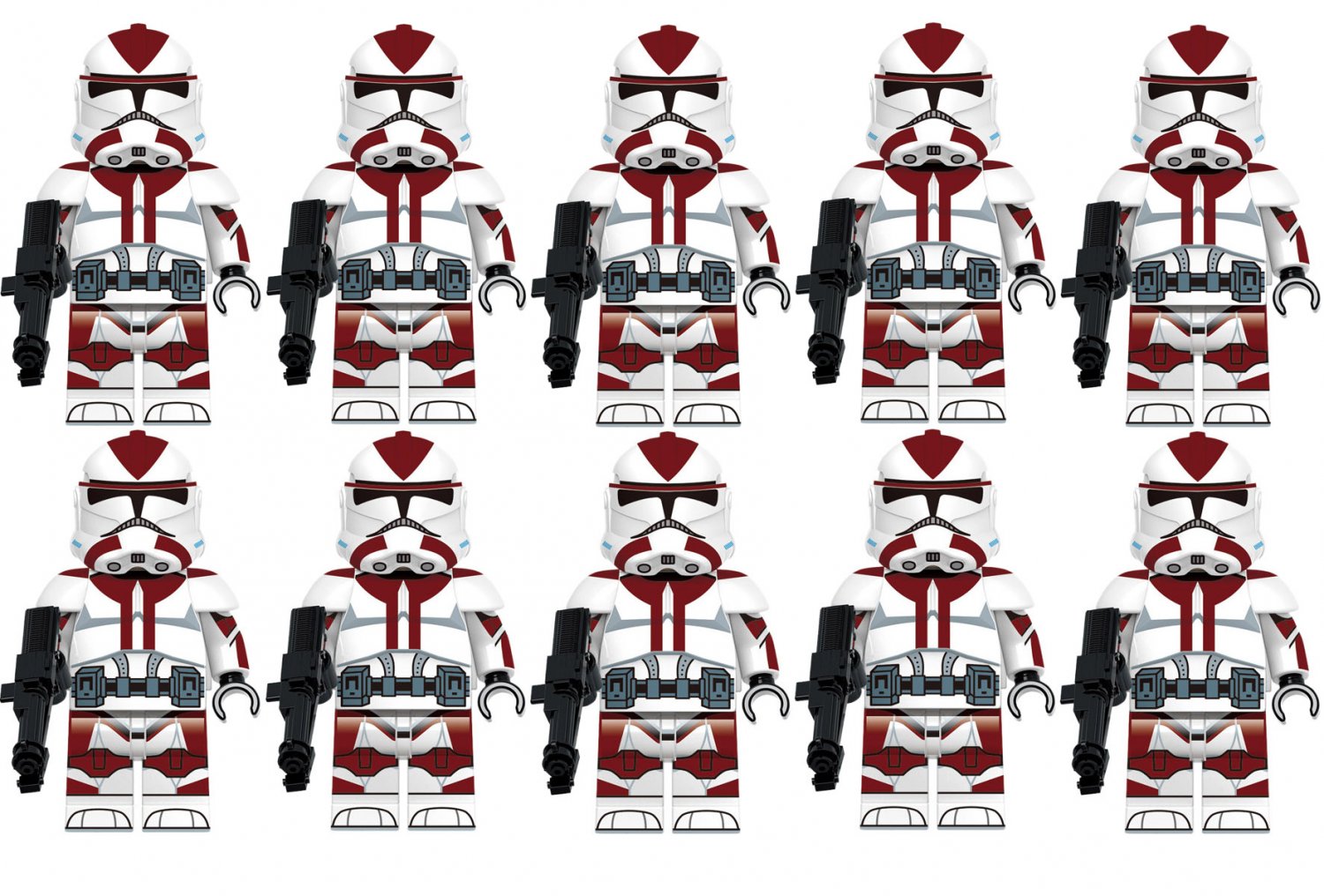 10pcs 91st Trooper (Anaxes) Star Wars Minifigure Toys