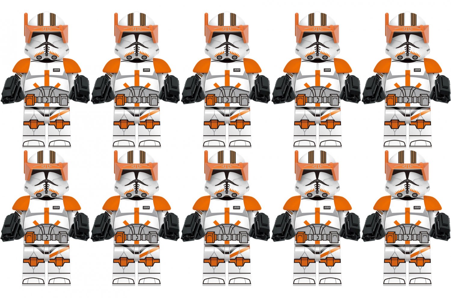 10pcs Clone Marshal Commander Cody Star Wars Minifigure Toys