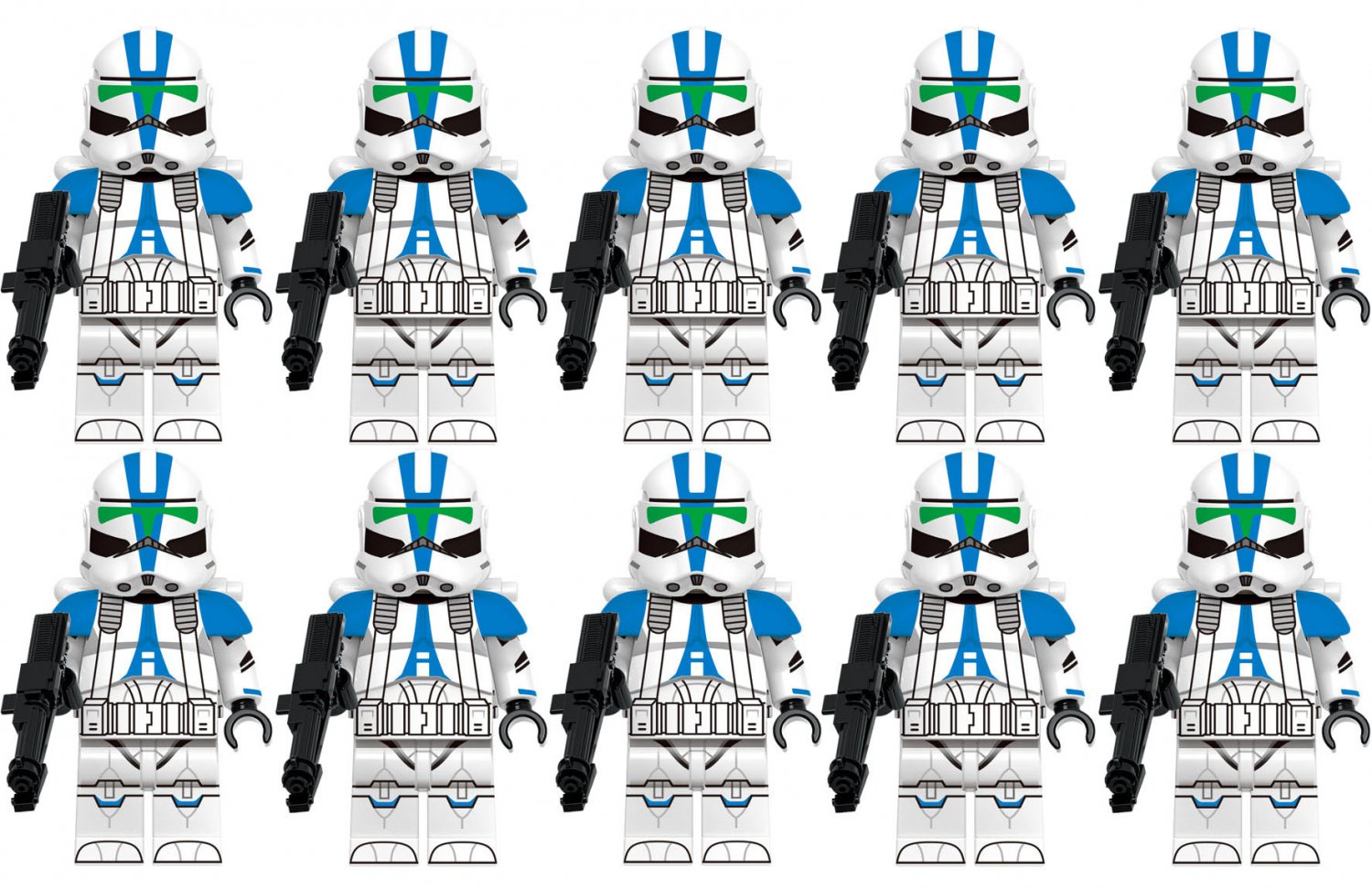 10pcs jet Troopers Star Wars Minifigure Toys