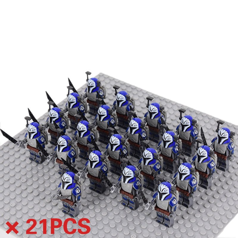 21pcs Female Mandalorian Bo-Katan Kryze Clone Wars Minifigure Toys