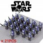 21pcs Female Mandalorian Bo-Katan Kryze Clone Wars Minifigure Toys