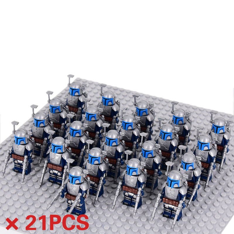 21pcs Famed Mandalorian Bounty Hunter Minifigure Toys