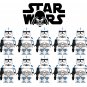 10pcs Clone Trooper CT-5385 (Tup) Clone Wars Minifigure Toys