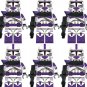 11pcs Windu & 187th Legion Clone Trooper Army Star Wars Minifigures