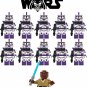 11pcs Windu & 187th Legion Clone Trooper Army Star Wars Minifigures