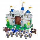 Blue Lion Knights SET D with Castle Custom Minifigure Blocks Toys