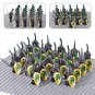 21pcs Green Dragon Knights Sword Infantry DIY MinifigureSets A