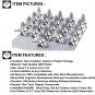 21pcs Medieval Knights Crusader Army Minifigures Toys