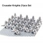21pcs Medieval Knights Crusader Army Minifigures Toys